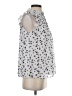 Eclair Silver Sleeveless Blouse Size S - photo 4