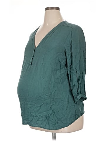 Motherhood 3/4 Sleeve Blouse (view 1)