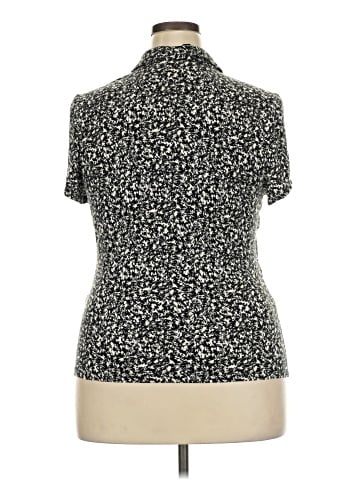INC International Concepts Short Sleeve Blouse (view 2)
