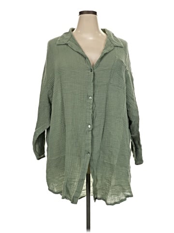 Tahiti 3/4 Sleeve Button-Down Shirt (view 1)