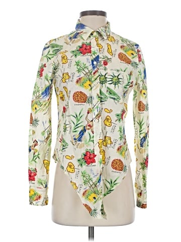 J.Crew Factory Store Long Sleeve Button-Down Shirt (view 1)