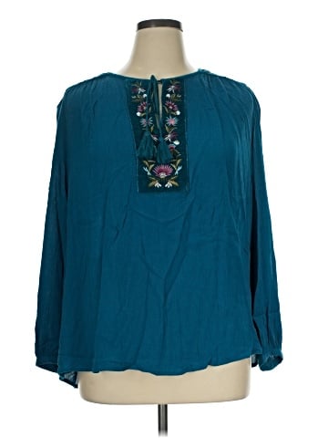 St. John's Bay 3/4 Sleeve Blouse (view 1)