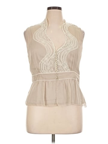 Elie Tahari Sleeveless Silk Top (view 1)