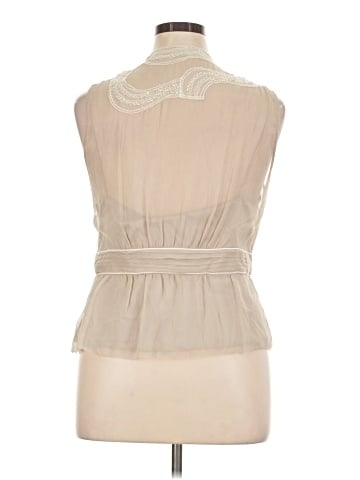Elie Tahari Sleeveless Silk Top (view 2)