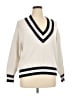 MNG Stripes Ivory Pullover Sweater Size 1XL - photo 1