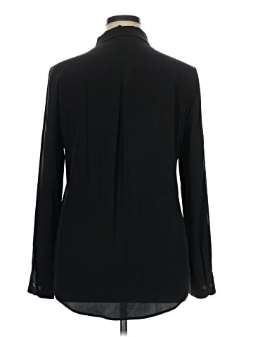 Equipment Long Sleeve Silk Top (view 2)