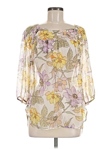 LC Lauren Conrad 3/4 Sleeve Blouse (view 1)