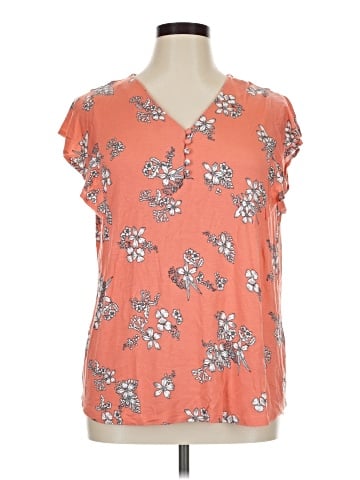 Liz Claiborne Short Sleeve Blouse (view 1)