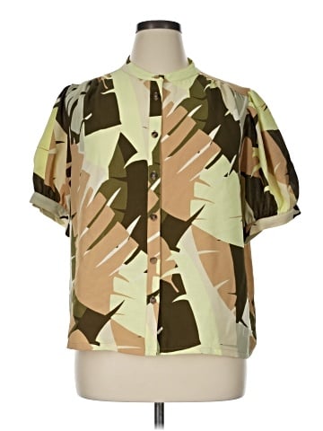 Worthington Short Sleeve Blouse (view 1)