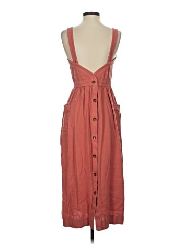 Madewell Garment-Dyed Apron Midi Dress (view 2)
