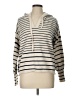 Hem & Thread Stripes Ivory Pullover Sweater Size L - photo 1