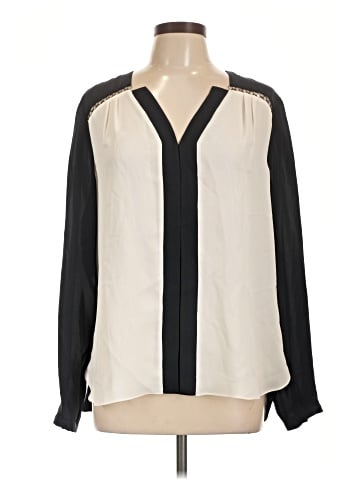 Elie Tahari Long Sleeve Silk Top (view 1)