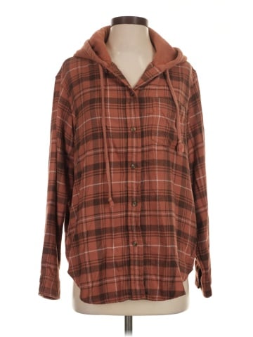 American Eagle Outfitters Long Sleeve Button-Down Shirt (view 1)