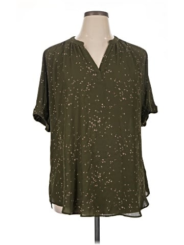 a.n.a. A New Approach Short Sleeve Blouse (view 1)