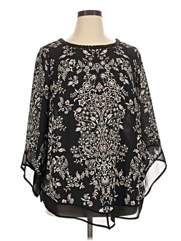 Roz & Ali 3/4 Sleeve Blouse (view 1)