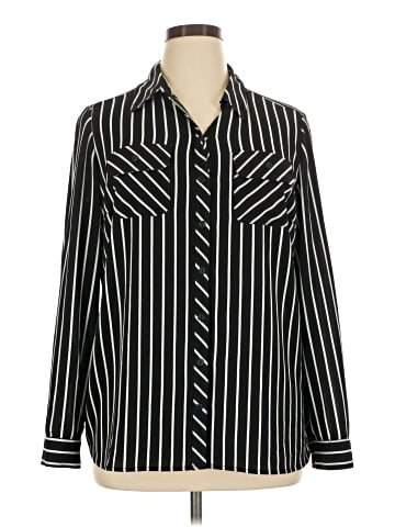 Roz & Ali Long Sleeve Blouse (view 1)
