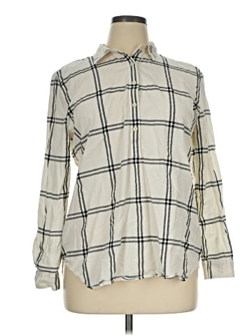 Ann Taylor LOFT Long Sleeve Button-Down Shirt (view 1)