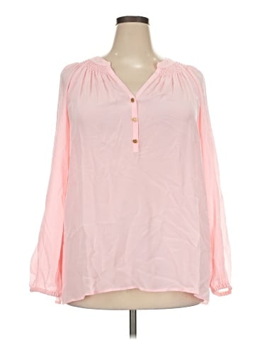 Lilly Pulitzer Long Sleeve Silk Top (view 1)