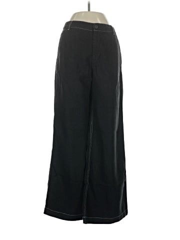 Madewell The Zoe Relaxed Wide Pant in 100% Linen (view 1)