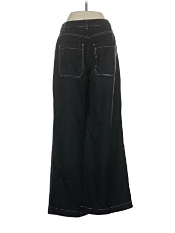 Madewell The Zoe Relaxed Wide Pant in 100% Linen (view 2)
