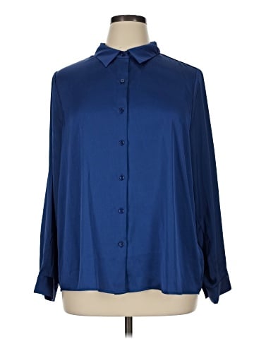 Skies Are Blue Long Sleeve Blouse (view 1)