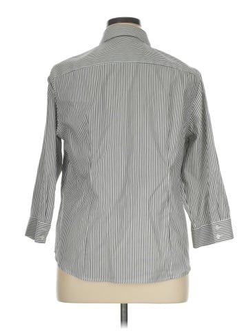 Jones New York Signature 3/4 Sleeve Button-Down Shirt (view 2)