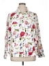 Tahari Floral White Jacket Size 1X - photo 1
