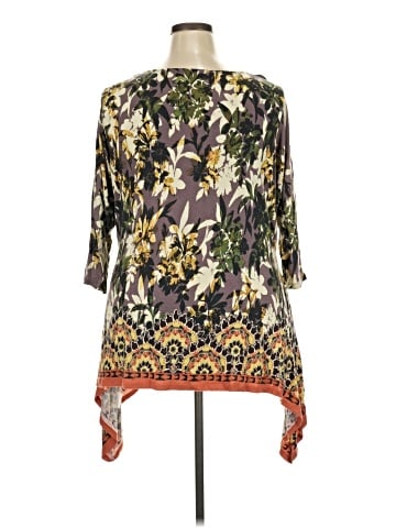 Rose + Olive 3/4 Sleeve Blouse (view 2)