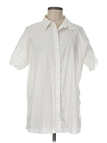 Eileen Fisher Short Sleeve Button-Down Shirt (view 1)