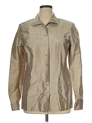 Carlisle Long Sleeve Silk Top (view 1)