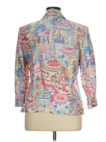Carlisle 3/4 Sleeve Silk Top (view 2)