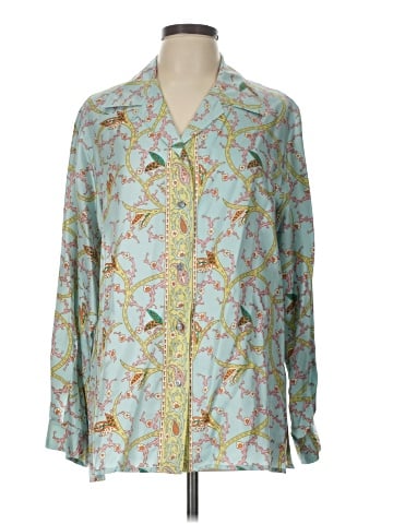 Doncaster Collection Long Sleeve Silk Top (view 1)