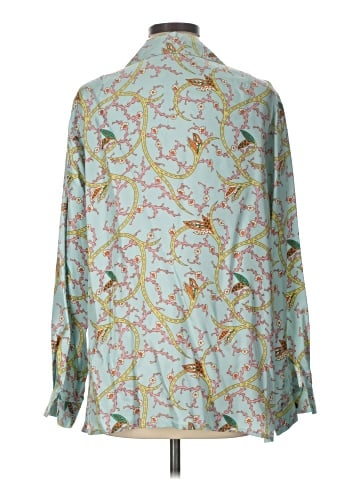 Doncaster Collection Long Sleeve Silk Top (view 2)