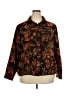 Analogy... Print Brown Orange Jacket Size 3X - photo 1