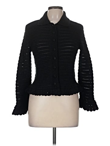 Madewell Pointelle-Knit Peplum Cardigan (view 1)