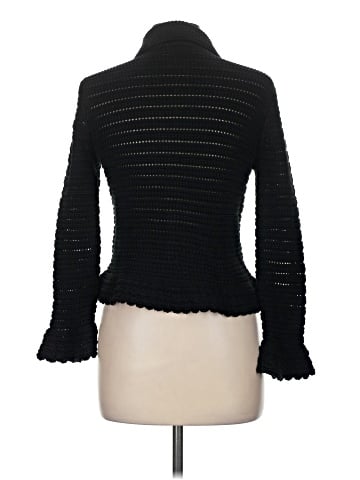 Madewell Pointelle-Knit Peplum Cardigan (view 2)