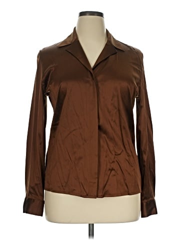 Carlisle Long Sleeve Silk Top (view 1)