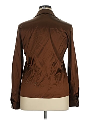 Carlisle Long Sleeve Silk Top (view 2)