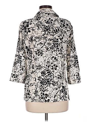 Karen Scott 3/4 Sleeve Button-Down Shirt (view 2)
