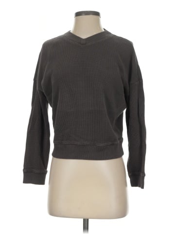 Madewell Waffle Knit Boxy Sweatshirt Tee (view 1)
