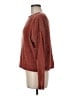 Express 100% Polyester Metallic Red Pullover Sweater Size M - photo 5