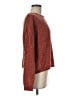 Express 100% Polyester Metallic Red Pullover Sweater Size M - photo 4