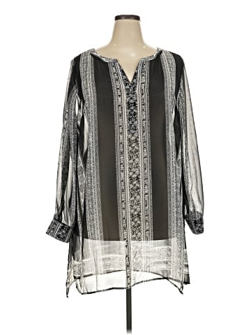 INC International Concepts Long Sleeve Blouse (view 1)