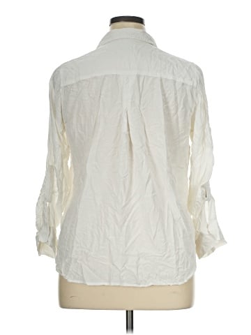 Velvet Heart 3/4 Sleeve Button-Down Shirt (view 2)