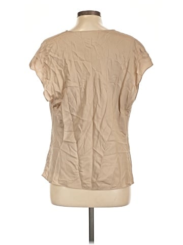 Vince. Short Sleeve Silk Top (view 2)