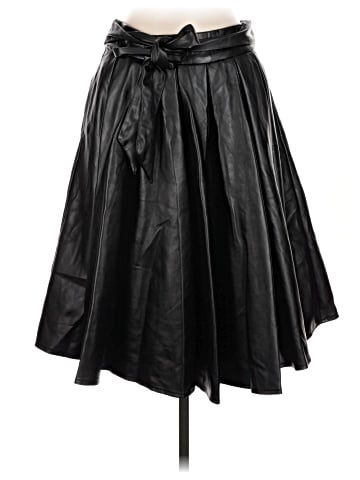 Gracia Faux Leather Skirt (view 1)