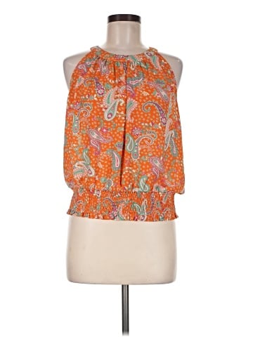 Rose + Olive Sleeveless Blouse (view 1)