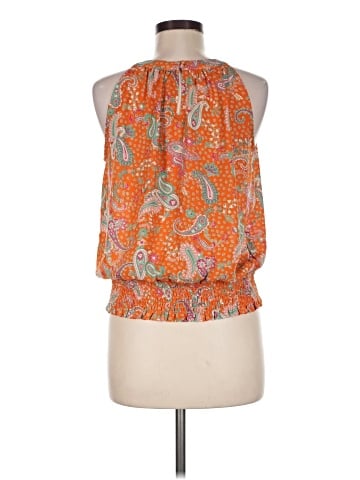 Rose + Olive Sleeveless Blouse (view 2)