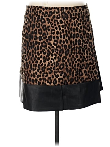 MICHAEL Michael Kors Faux Leather Skirt (view 2)