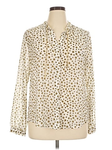 MICHAEL Michael Kors Long Sleeve Blouse (view 1)